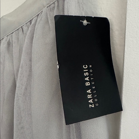 Elegant Gray Women's Tulle Skirt - Picture 5 of 7